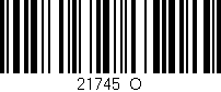 Código de barras (EAN, GTIN, SKU, ISBN): '21745_O'