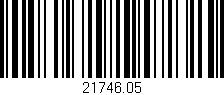 Código de barras (EAN, GTIN, SKU, ISBN): '21746.05'