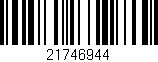 Código de barras (EAN, GTIN, SKU, ISBN): '21746944'