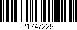 Código de barras (EAN, GTIN, SKU, ISBN): '21747229'