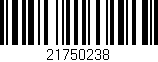 Código de barras (EAN, GTIN, SKU, ISBN): '21750238'