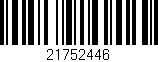 Código de barras (EAN, GTIN, SKU, ISBN): '21752446'