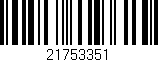 Código de barras (EAN, GTIN, SKU, ISBN): '21753351'