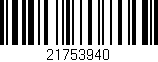 Código de barras (EAN, GTIN, SKU, ISBN): '21753940'
