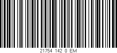 Código de barras (EAN, GTIN, SKU, ISBN): '21754_142_0_EM'