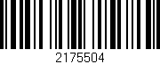 Código de barras (EAN, GTIN, SKU, ISBN): '2175504'