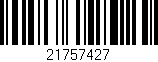 Código de barras (EAN, GTIN, SKU, ISBN): '21757427'