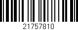 Código de barras (EAN, GTIN, SKU, ISBN): '21757810'