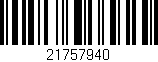 Código de barras (EAN, GTIN, SKU, ISBN): '21757940'