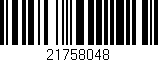 Código de barras (EAN, GTIN, SKU, ISBN): '21758048'