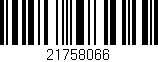 Código de barras (EAN, GTIN, SKU, ISBN): '21758066'