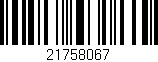 Código de barras (EAN, GTIN, SKU, ISBN): '21758067'