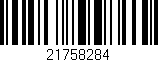 Código de barras (EAN, GTIN, SKU, ISBN): '21758284'