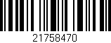 Código de barras (EAN, GTIN, SKU, ISBN): '21758470'