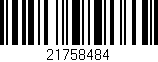 Código de barras (EAN, GTIN, SKU, ISBN): '21758484'