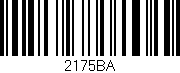 Código de barras (EAN, GTIN, SKU, ISBN): '2175BA'