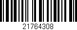 Código de barras (EAN, GTIN, SKU, ISBN): '21764308'