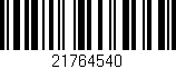 Código de barras (EAN, GTIN, SKU, ISBN): '21764540'