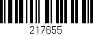 Código de barras (EAN, GTIN, SKU, ISBN): '217655'