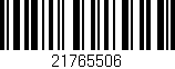 Código de barras (EAN, GTIN, SKU, ISBN): '21765506'