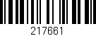Código de barras (EAN, GTIN, SKU, ISBN): '217661'