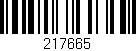 Código de barras (EAN, GTIN, SKU, ISBN): '217665'