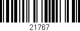 Código de barras (EAN, GTIN, SKU, ISBN): '21767'