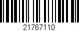 Código de barras (EAN, GTIN, SKU, ISBN): '21767110'