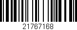 Código de barras (EAN, GTIN, SKU, ISBN): '21767168'