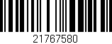 Código de barras (EAN, GTIN, SKU, ISBN): '21767580'