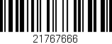 Código de barras (EAN, GTIN, SKU, ISBN): '21767666'