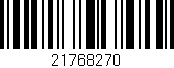 Código de barras (EAN, GTIN, SKU, ISBN): '21768270'