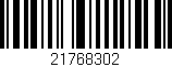 Código de barras (EAN, GTIN, SKU, ISBN): '21768302'