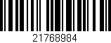 Código de barras (EAN, GTIN, SKU, ISBN): '21768984'