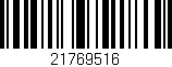 Código de barras (EAN, GTIN, SKU, ISBN): '21769516'
