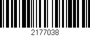 Código de barras (EAN, GTIN, SKU, ISBN): '2177038'