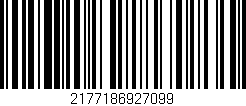 Código de barras (EAN, GTIN, SKU, ISBN): '2177186927099'