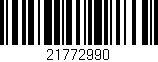 Código de barras (EAN, GTIN, SKU, ISBN): '21772990'