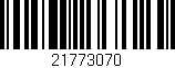 Código de barras (EAN, GTIN, SKU, ISBN): '21773070'