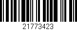 Código de barras (EAN, GTIN, SKU, ISBN): '21773423'