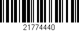 Código de barras (EAN, GTIN, SKU, ISBN): '21774440'