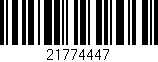 Código de barras (EAN, GTIN, SKU, ISBN): '21774447'