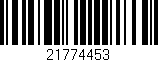 Código de barras (EAN, GTIN, SKU, ISBN): '21774453'