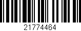 Código de barras (EAN, GTIN, SKU, ISBN): '21774464'