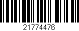 Código de barras (EAN, GTIN, SKU, ISBN): '21774476'