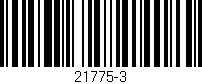 Código de barras (EAN, GTIN, SKU, ISBN): '21775-3'