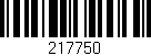 Código de barras (EAN, GTIN, SKU, ISBN): '217750'
