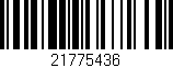 Código de barras (EAN, GTIN, SKU, ISBN): '21775436'