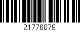Código de barras (EAN, GTIN, SKU, ISBN): '21776079'