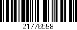 Código de barras (EAN, GTIN, SKU, ISBN): '21776598'